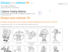 Tablet Screenshot of dibujosparacolorearya.com